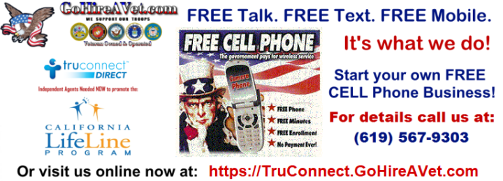 GoHireAVet-TruConnectDirect-Free-Cell-Phone-Business-619-567-9303