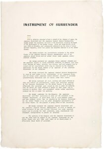 V-J Day 80th Anniversary - the Instrument of Surrender signed on September 2, 1945 GoHireAVet.com